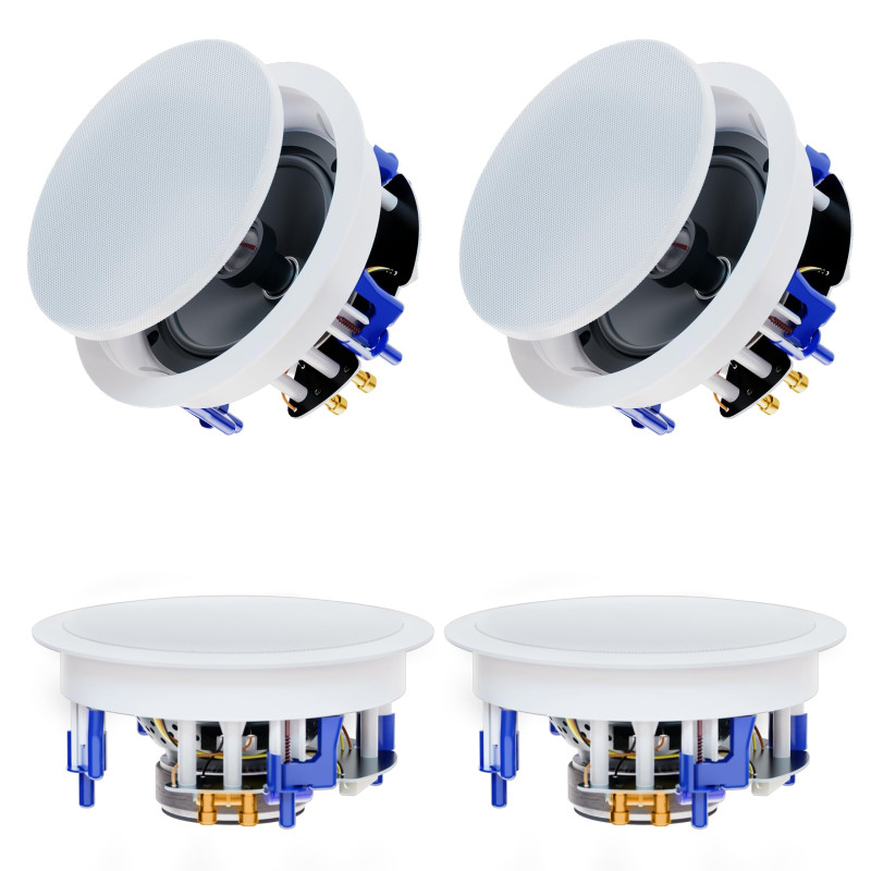 Herdio 6,5 Pouces 600 Watts Enceintes Plafond Bluetooth Haut-parleurs de Plafond Parfait pour Le système de cinéma Maison, Le Sa Herdio 6,5 Pouces 600 Watts Enceintes Plafond Bluetooth Haut-parleurs de Plafond Parfait pour Le système de cinéma Maison, Le Sa