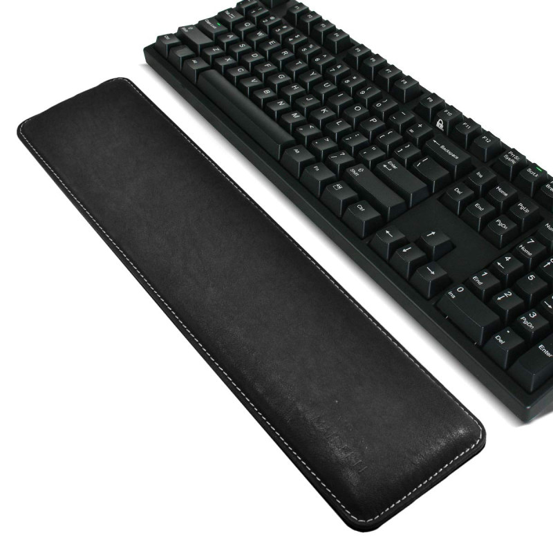 MAIDERN Repose-poignets en cuir PU pour clavier - 41.5x9.5cm pouces Taille normale Confort apaisant et durable pour taper facile MAIDERN Repose-poignets en cuir PU pour clavier - 41.5x9.5cm pouces Taille normale Confort apaisant et durable pour taper facile