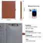 Wason Portefeuille A4 Padfolio Porte-documents en Cuir PU avec Multi-poches Bloc-notes Planchettes Amovible et Support Téléphone Wason Portefeuille A4 Padfolio Porte-documents en Cuir PU avec Multi-poches Bloc-notes Planchettes Amovible et Support Téléphone