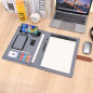Wason Portefeuille A4 Padfolio Porte-documents en Cuir PU avec Multi-poches Bloc-notes Planchettes Amovible et Support Téléphone Wason Portefeuille A4 Padfolio Porte-documents en Cuir PU avec Multi-poches Bloc-notes Planchettes Amovible et Support Téléphone