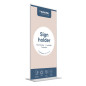EUROPEL Présentoir de table T-Standard 105 x 210 mm, Acrylique transparent, Support d'affichage double face pour affiches, menus EUROPEL Présentoir de table T-Standard 105 x 210 mm, Acrylique transparent, Support d'affichage double face pour affiches, menus