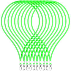 WEBBOMB 10 pièces lanière 360° sangle de cou Élégants et brillant avec mousqueton pour cartes d'accès porte-badge bureau carte