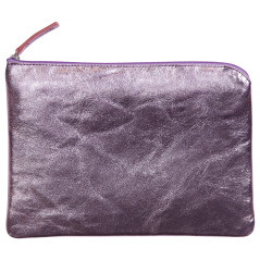 Clairefontaine 410123C - Pochette, Etui Universel 23x16 cm en Véritable Cuir, Rose