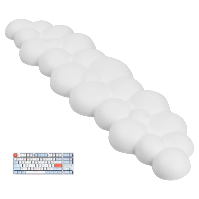 Jinlaili Repose-poignet Clavier, Nuage Doux Repose-poignet Ergonomique, Antidérapant, Mousse à Mémoire pour Soulager les Douleur Jinlaili Repose-poignet Clavier, Nuage Doux Repose-poignet Ergonomique, Antidérapant, Mousse à Mémoire pour Soulager les Douleur