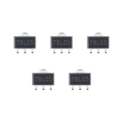 Kit de 5 régulateurs de tension 5 V 100 mA 7805 78L05 L78L05 L78L05C SOT-89