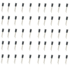 HeyNana - Condensateur électrolytique 220uF 220mF 16V 50 unités