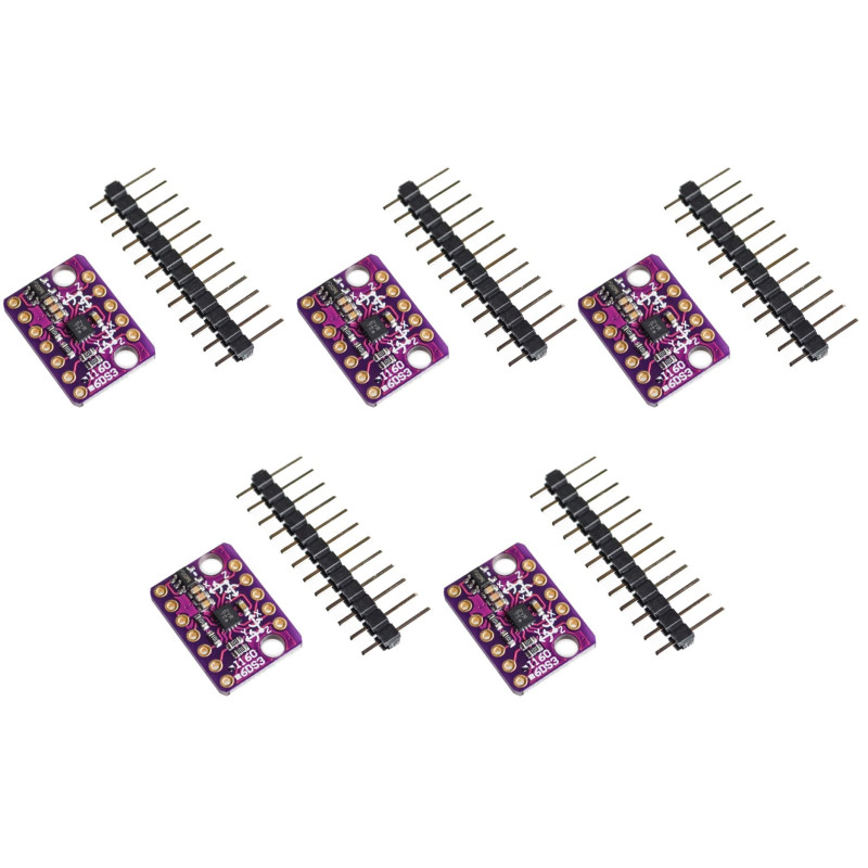 TECNOIOT 5 pièces BMI160 6DOF accéléromètre 6 Axes Gyroscope capteur de Mesure inertielle TECNOIOT 5 pièces BMI160 6DOF accéléromètre 6 Axes Gyroscope capteur de Mesure inertielle