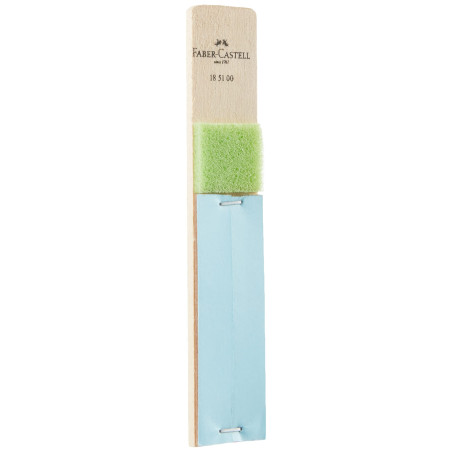 Faber-Castell Bloc d'affûtage avec 2 bandes de papier abrasif fin et grossier