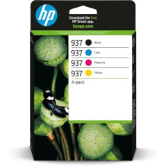Cartouche d encre Hp 937 Pack de 4 Cartouches d encre authentiques