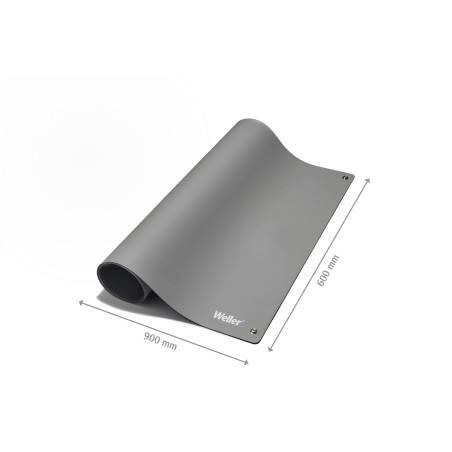 Weller T0051403599 Tapis à Souder Antistatique ESD Premium, 900 x 600 mm Gris