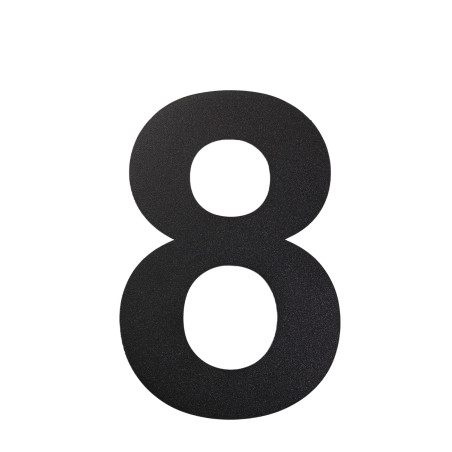 nanlyiau Numero Maison 6in/15.3cm Numéro de Maison Moderne NOIR- Acier inoxydable brossé fait de solides 304.Aspect flottant(bla