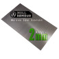 Plaque en aluminium - 2mm 150mm x 250mm (15cm x 25cm)