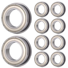 10pezzi F695-ZZ (5 x 13 x 4 mm) Cuscinetto flangiato cuscinetto a sfera cuscinetti a sfera