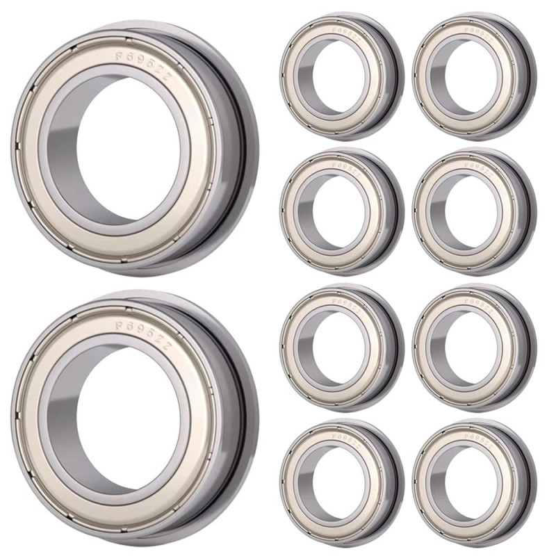 10pezzi F695-ZZ (5 x 13 x 4 mm) Cuscinetto flangiato cuscinetto a sfera cuscinetti a sfera 10pezzi F695-ZZ (5 x 13 x 4 mm) Cuscinetto flangiato cuscinetto a sfera cuscinetti a sfera