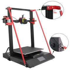 Zeberoxyz Kit de Barres de Support Rouges Uniquement pour imprimante 3D CR-10S Pro/CR-10S Pro V2, Mise à Niveau DIY pour imprima