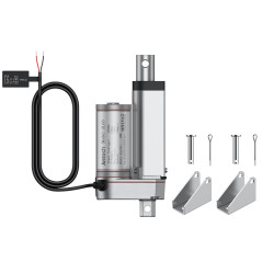 Justech Moteur Linéaire Actionneur Réglable Ouvre-porte 12V DC 750N 50mm Technologie Linéaire Moteur électrique Vérin Moteur à C