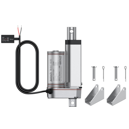 Justech Moteur Linéaire Actionneur Réglable Ouvre-porte 12V DC 750N 50mm Technologie Linéaire Moteur électrique Vérin Moteur à C