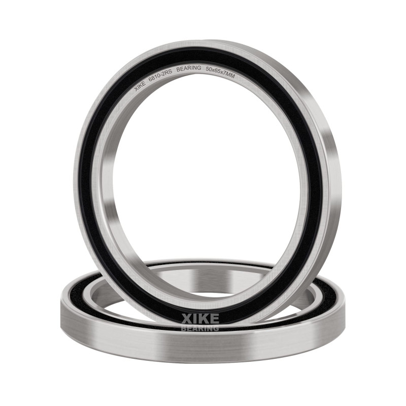 XiKe 2x Roulement à billes 6810-2RS 50x65x7mm - Acier à roulements 100Cr6 et Pré-lubrifié, Double joint caoutchouc, 6810RS Roule XiKe 2x Roulement à billes 6810-2RS 50x65x7mm - Acier à roulements 100Cr6 et Pré-lubrifié, Double joint caoutchouc, 6810RS Roule