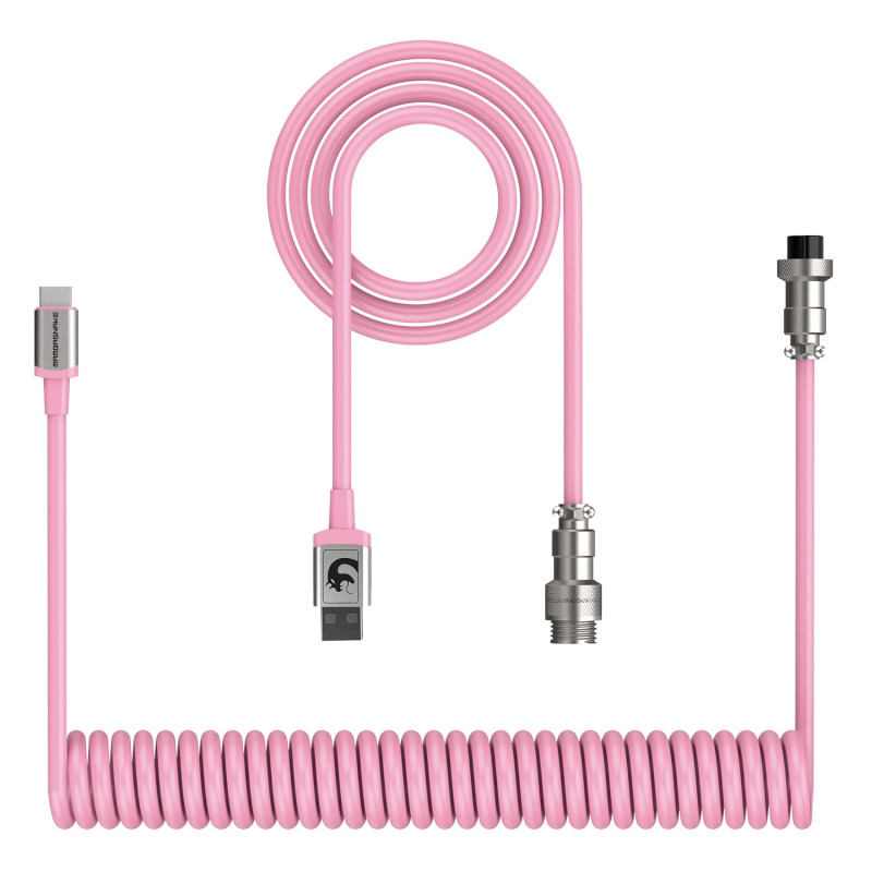 XINMENG X MAMBASNAKE C01 Câble de Clavier Spiralé, Câble Type-C HyperSpeed avec Taux de Retour de 8KHz pour Clavier de Jeu, Câ XINMENG X MAMBASNAKE C01 Câble de Clavier Spiralé, Câble Type-C HyperSpeed avec Taux de Retour de 8KHz pour Clavier de Jeu, Câ