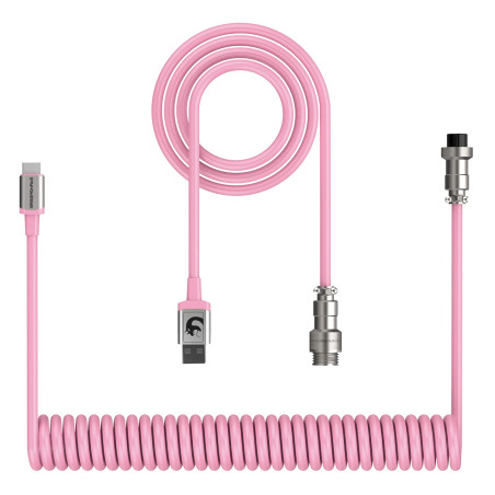 XINMENG X MAMBASNAKE C01 Câble de Clavier Spiralé, Câble Type-C HyperSpeed avec Taux de Retour de 8KHz pour Clavier de Jeu, Câ