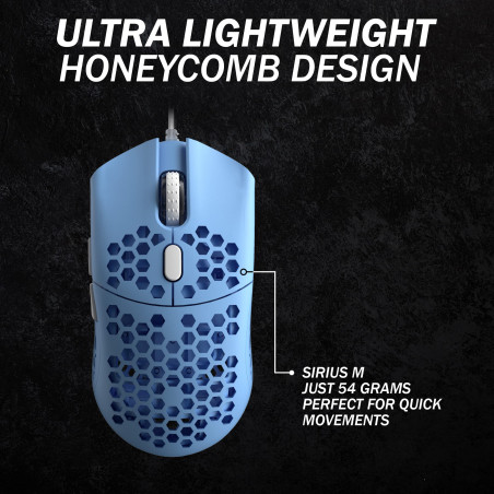 Souris de jeu RVB ultra légère