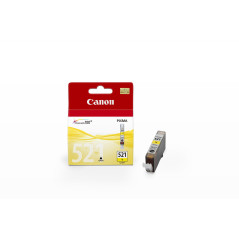 Canon CLI-521 Y Cartouche d'encre Jaune pour imprimantes (Jaune, Pixma IP/MP/MX/Pro, Jet d'encre, 1 pièce)