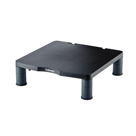 Fellowes support Moniteur Standard, 3 hauteurs possibles, passe-câbles intégré, pour écran PC jusqu'à 27kg, gris foncé
