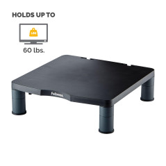 Fellowes support Moniteur Standard, 3 hauteurs possibles, passe-câbles intégré, pour écran PC jusqu'à 27kg, gris foncé