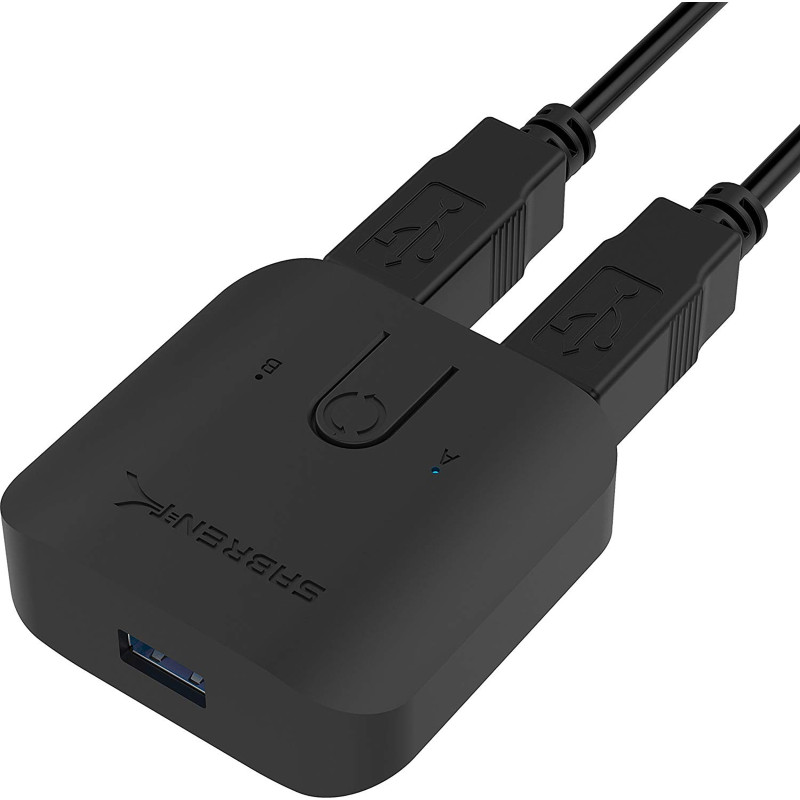 Sabrent USB 3.0 commutateur de Partage pour Plusieurs Ordinateurs et périphériques téléphones Del (USB-SW30) Sabrent USB 3.0 commutateur de Partage pour Plusieurs Ordinateurs et périphériques téléphones Del (USB-SW30)