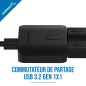 Sabrent USB 3.0 commutateur de Partage pour Plusieurs Ordinateurs et périphériques téléphones Del (USB-SW30) Sabrent USB 3.0 commutateur de Partage pour Plusieurs Ordinateurs et périphériques téléphones Del (USB-SW30)