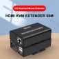 1080P HDTV 60M KVM Extender HDMI-Compatible USB-A Clavier Souris 3.5mm AUX Alliage d'aluminium sur CAT6 RJ45 LAN Ethernet Extend 1080P HDTV 60M KVM Extender HDMI-Compatible USB-A Clavier Souris 3.5mm AUX Alliage d'aluminium sur CAT6 RJ45 LAN Ethernet Extend