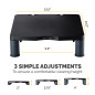 Fellowes support Moniteur Standard, 3 hauteurs possibles, passe-câbles intégré, pour écran PC jusqu'à 27kg, gris foncé Fellowes support Moniteur Standard, 3 hauteurs possibles, passe-câbles intégré, pour écran PC jusqu'à 27kg, gris foncé