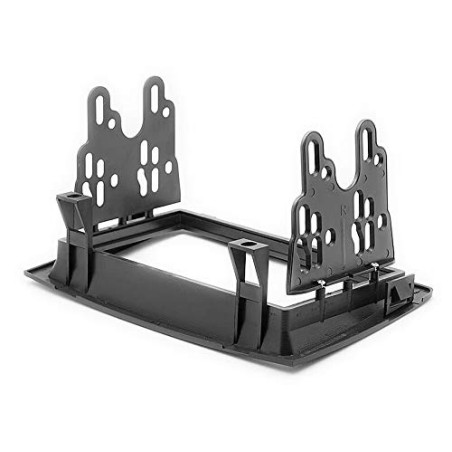Sound-way Kit Montage Autoradio, Cadre Façade 2 DIN avec Supports de Montage, Adaptateur Antenne, Clés Démontage Compatible avec