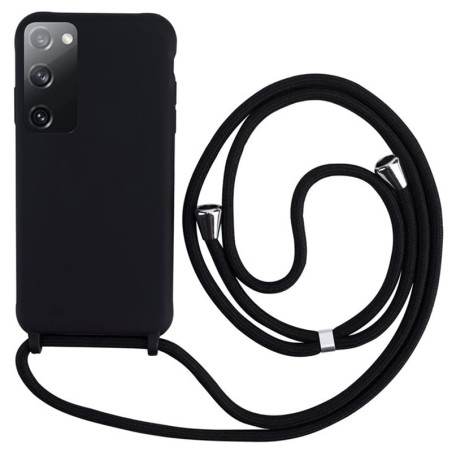 Keteen Collier pour Samsung Galaxy S20 FE Coque Silicone Liquide Bumper Housse Galaxy S20 FE Lanière avec Cordon Réglable Longue