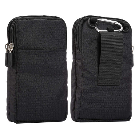 Sac de Ceinture pour Téléphone Portable Homme, Pochette Ceinture Homme Bandoulière, 6.9" Nylon Sac à Epaule Petit Sac à Bandouli
