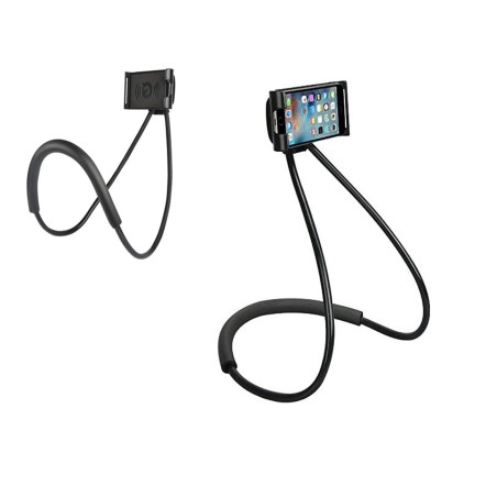 Haoxuann Support Telephone,360° Rotatif Support Autour Cou Flexible Mobile Phone Holder Stand Lazy Bracket pour lit Multifonctio