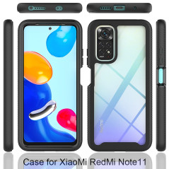 ESTH® Coque Transparente pour Xiaomi Redmi Note 11S/Note 11 Antichoc Housse Full Body Protection, Étui Antipoussière Incassable 
