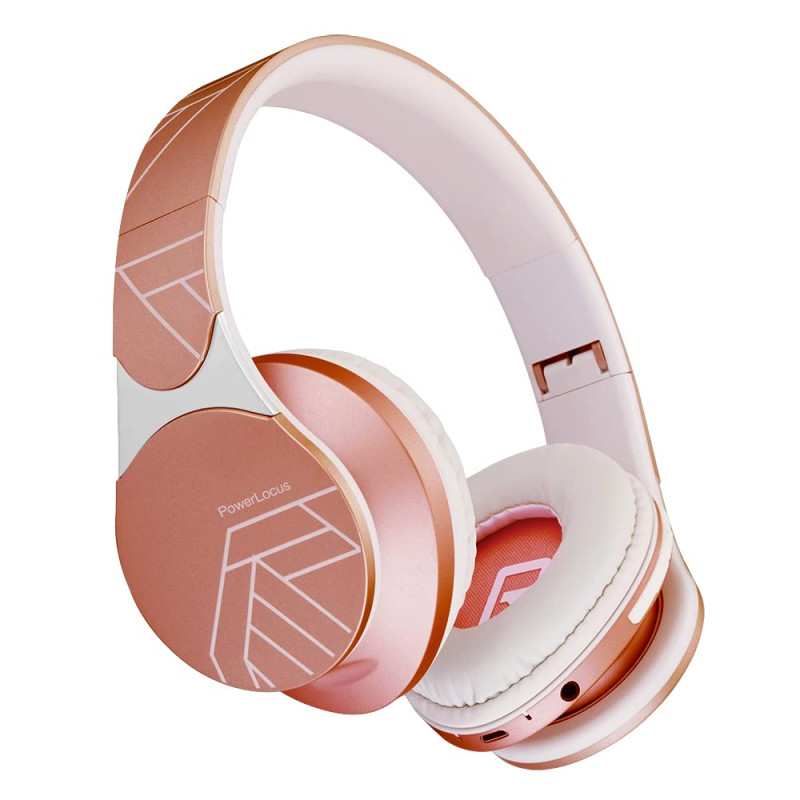 PowerLocus Edge Casque Bluetooth sans Fil, Casque sans Fil sur l'oreille, Hi-FI Stéréo, Micro SD/TF, Écouteurs avec Microphone I