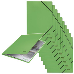 Leitz Recycle - Chemise A4 Cartonnée avec Fermeture Élastique, Capacité 250 Feuilles A4, Carton 100% Recyclé & Recyclable, Eco-R
