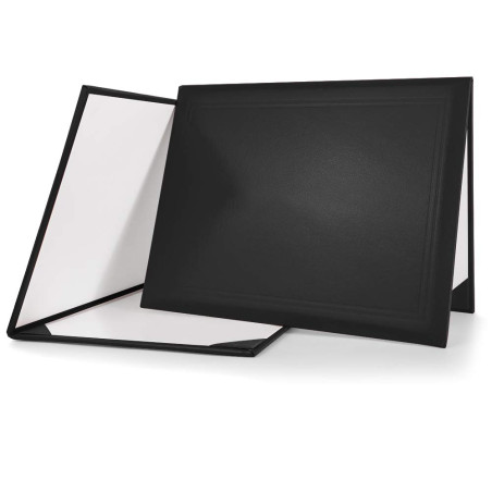 GraduatePro Porte Diplome A4 Couverture Certificat Dossier de Présentation-Noir