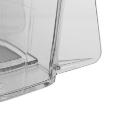 Porte-brochures DIN long (99 x 210 mm) – Pour prospectus, brochures, tracts Avec un compartiment pour les cartes de visite