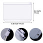 Lot de 15 pochettes en plastique, format A6, 6 trous, avec fermeture à glissière, étanche, pour documents, carnets, cartes Lot de 15 pochettes en plastique, format A6, 6 trous, avec fermeture à glissière, étanche, pour documents, carnets, cartes