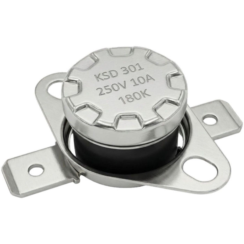 Lumonic Interrupteur thermique 180°C Contact NO 250V 10A Interrupteur de température thermostat KSD301 Bimétal Protection thermi Lumonic Interrupteur thermique 180°C Contact NO 250V 10A Interrupteur de température thermostat KSD301 Bimétal Protection thermi