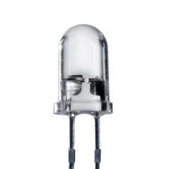 Lumetheus LED Diodes électroluminescentes 5mm couleur Blanc Ultra-lumineux 14.000 mcd 25 pièces 2-3V 2 Pin LEDs Ampoule Diode à
