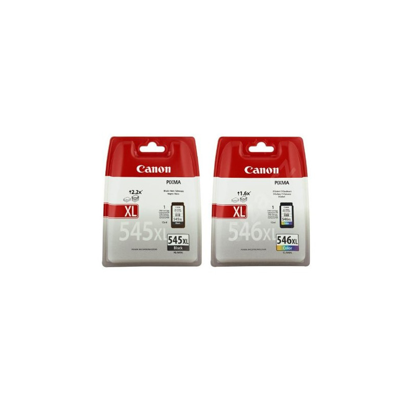 Canon PG-545XL Black & CL-546XL Colour Ink Cartridge Bundle Pack