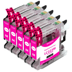 Supply Guy 5 Cartouches d'encre Compatible avec Brother LC223 Magenta pour MFC-J5320DW MFC-J5620DW MFC-J4420dw MFC-J480DW DCP-J4