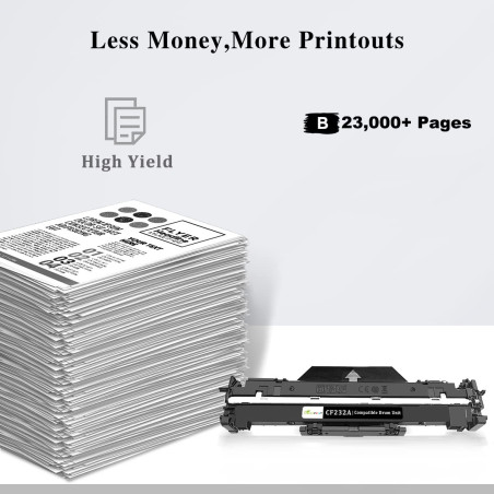 32A CF232A Tambour Compatible Noir 23000 Pages pour H P Laserjet pro M118 M203 M220 M118dw M203d M203dn M203dw MFP M227 M148 M22