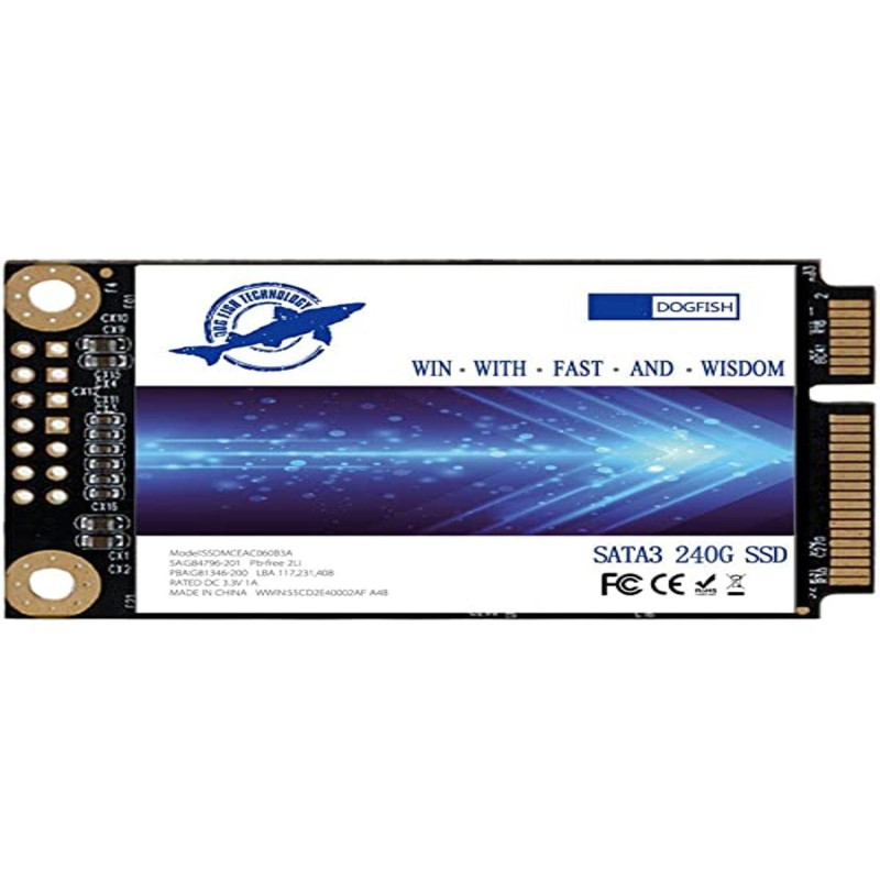 Dogfish SSD Msata 240Go Interne d'un Disque à l'état Solide De Bureau Portable De Haute Performance De Lecteur De Disque Dur (24 Dogfish SSD Msata 240Go Interne d'un Disque à l'état Solide De Bureau Portable De Haute Performance De Lecteur De Disque Dur (24