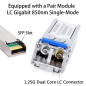 SFP+LC SM Dual A Pair de 1,25 G/s Bidi Gigabit Single Mode Convertisseur multimédia avec 2 modules émetteur-récepteur Bidi SFP L SFP+LC SM Dual A Pair de 1,25 G/s Bidi Gigabit Single Mode Convertisseur multimédia avec 2 modules émetteur-récepteur Bidi SFP L