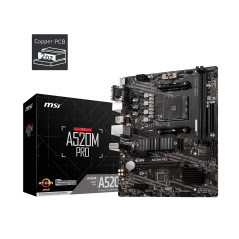 MSI A520M Pro Carte mère AMD A520 Emplacement AM4 Micro ATX